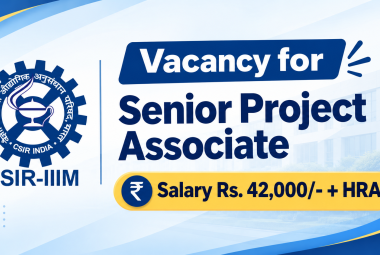 Vacancy for Senior Project Associate at IIIM