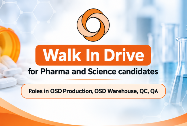 Walk In Drive for Pharma and Science candidates in Sun Pharma - Roles in OSD Production, OSD Warehouse, QC, QA