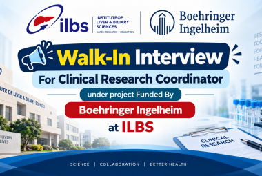 Walk-In Interview For Clinical Research Coordinator under project Funded By Boehringer Ingelheim at ILBS