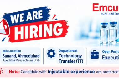 Wanted Technology Transfer Executive at Emcure