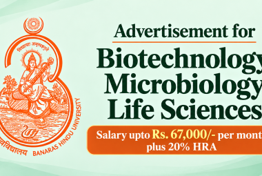 Advertisement for Biotechnology, Microbiology, Life Sciences at Institute of Medical Sciences, BHU