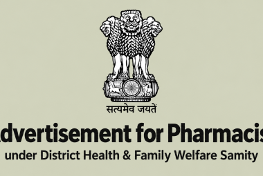 Advertisement for Pharmacist under District Health & Family Welfare Samity 