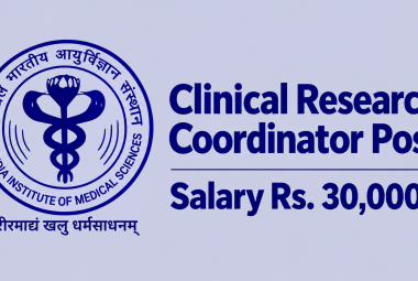 Applications are invited for Clinical Research Coordinator at AIIMS