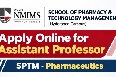 Apply Online for Assistant Professor at School of Pharmacy & Technology Management