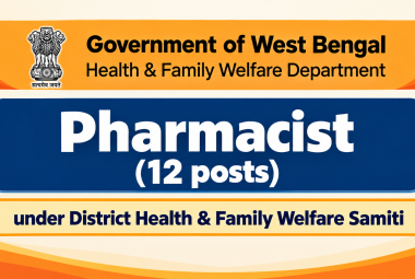 Apply Online for Pharmacist under District Health & Family Welfare Samiti