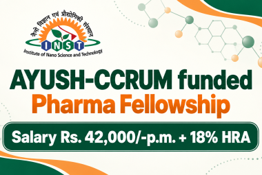 AYUSH-CCRUM funded Pharma Fellowship at Institute of Nanoscience and Technology