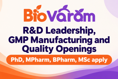 BioVaram Openings : R&D Leadership, GMP Manufacturing and Quality Roles