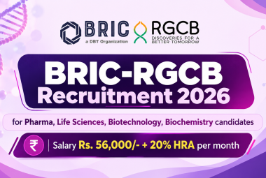 BRIC-RGCB Recruitment 2026 for Pharma, Life Sciences, Biotechnology, Biochemistry candidates