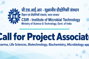 Call for Project Associate at Institute of Microbial Technology - Pharma, Life Sciences, Biotechnology, Biochemistry, Microbiology apply