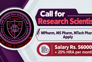 Call for Research Scientist at Indian Institute of Technology (BHU)