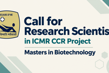 Call for Research Scientist in ICMR CCR Project at St. John's Research Institute