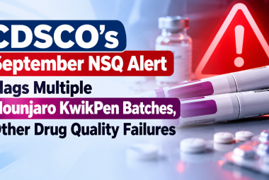 CDSCO’s September NSQ Alert Flags Multiple Mounjaro KwikPen Batches, Other Drug Quality Failures