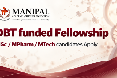 DBT funded Fellowship at Manipal Academy of Higher Education