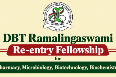 DBT Ramalingaswami Re-entry Project hiring for Pharmacy, Microbiology, Biotechnology, Biochemistry at IASST