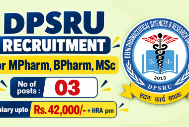 DPSRU Recruitment for MPharm, BPharm, MSc
