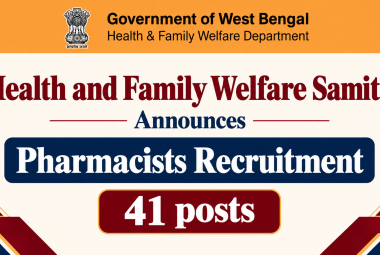 Health and Family Welfare Samity Announces Pharmacists Recruitment