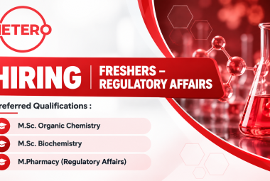 HETERO IS HIRING | FRESHERS – REGULATORY AFFAIRS
