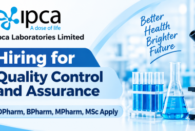 Hiring for Quality Control and Assurance at IPCA Laboratories
