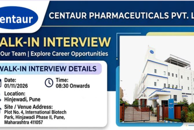 Hiring for Quality Control and Quality Assurance at Centaur Pharma