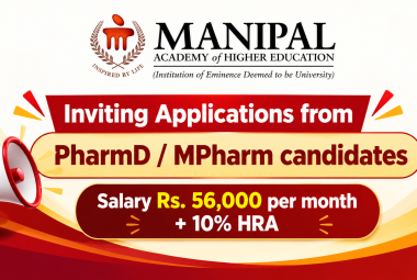 MAHE inviting applications from PharmD / MPharm candidates
