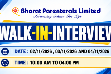 Multiple Positions for Pharma, Science candidates at Bharat Parenterals Limited