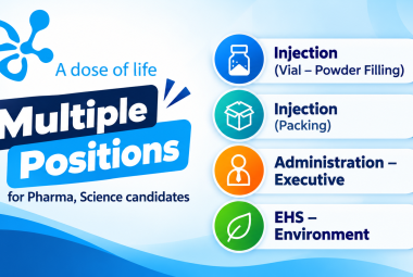 Multiple Positions for Pharma, Science candidates at Ipca