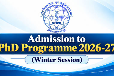 NISER Admission to PhD Programme 2026-27