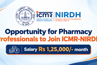 Opportunity for Pharmacy Professionals to Join ICMR-NIRDH