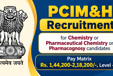 PCIM&H Recruitment for Chemistry or Pharmaceutical Chemistry or Pharmacognosy candidates