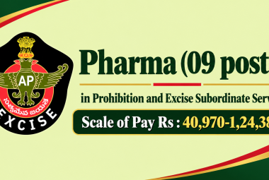 Recruitment for Pharmacy candidates in Prohibition and Excise Subordinate Service
