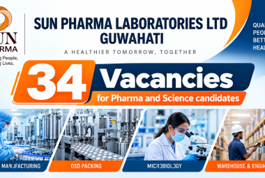 34 Vacancies for Pharma and Science candidates at Sun Pharma