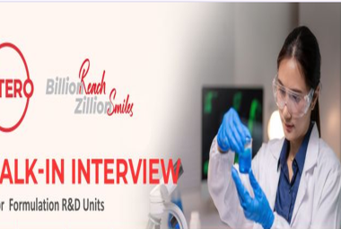 Walk In Drive for Pharma candidates in Formulation R&D Units at Hetero