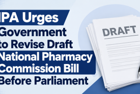 IPA Urges Government to Revise Draft National Pharmacy Commission Bill Before Parliament