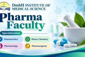 Advertisement for Pharma Faculty at DmbH Institute of Medical Science (A Pharmacy Institute)