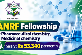 ANRF Fellowship for Pharmaceutical chemistry, Medicinal chemistry at NIPER