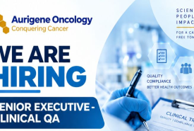 Aurigene Oncology looking for Clinical QA Senior Executive