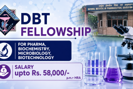 DBT Fellowship for Pharma, Biochemistry, Microbiology, Biotechnology at NIPER