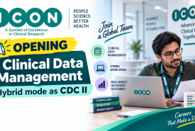 ICON opening in Clinical Data Management, Hybrid mode as CDC II