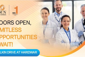 Multiple Positions for Pharma, Science candidates at Sun Pharma