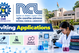 National Chemical Laboratory inviting applications from Masters in pharmacy, chemistry and medical chemistry