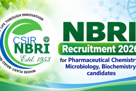 NBRI Recruitment 2026 for Pharmaceutical Chemistry, Microbiology, Biochemistry candidates