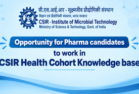 Opportunity for Pharma candidates to work in CSIR Health Cohort Knowledge base at IMTech
