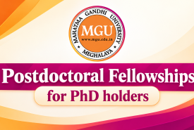 Postdoctoral Fellowships for PhD holders at Mahatma Gandhi University