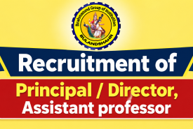 Recruitment of Principal / Director, Assistant professor post at Brahmanand Group of Institutions