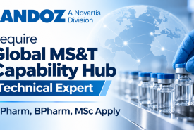 Require Global MS&T Capability Hub Technical Expert at Sandoz