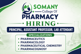 Somany College of Pharmacy Hiring Principal, Assistant Professor, Lab Attendant