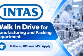 Walk In Drive for Manufacturing and Packing Department at Intas Pharma