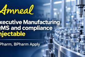 Work as Executive Manufacturing QMS and compliance Injectable at Amneal Pharma