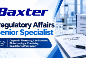 Work as Regulatory Affairs Senior Specialist at Baxter