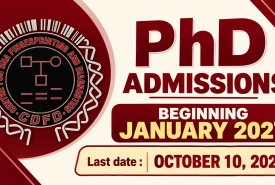 Admission to PhD Program at Centre for DNA Fingerprinting and Diagnostics
